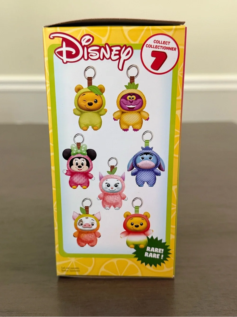 Disney Fresh Picked Pooh Green Apple Vinyl Plush Collectable Bag Charm Key Ring